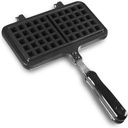 Waffle Baking Pan, Non-Stick Double Side Waffle Iron Pan, Cast Aluminum Waffle Maker Mold Pan, Waffle Press Plate Cooking Tool, for Household, Coffee Shop, Cake Shop