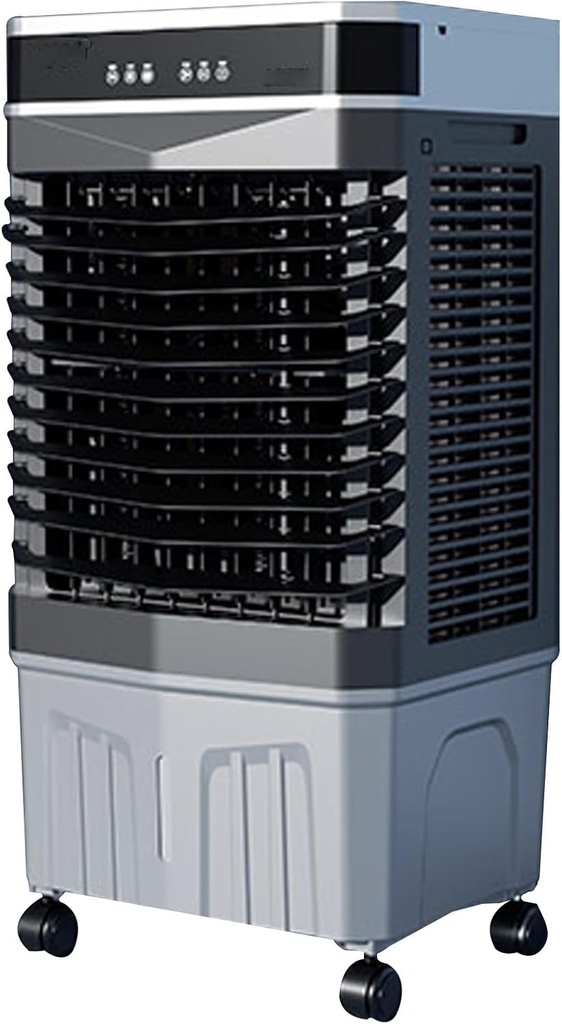 Evaporative Air Cooler, Swamp Cooler with 12H Timer, Remote Control, 90° Oscillation & 10.5 Gal Water Tank, 4 Ice Packs, 3 Wind Speeds for Outdoor Indoor Use(48 * 35 * 80CM)