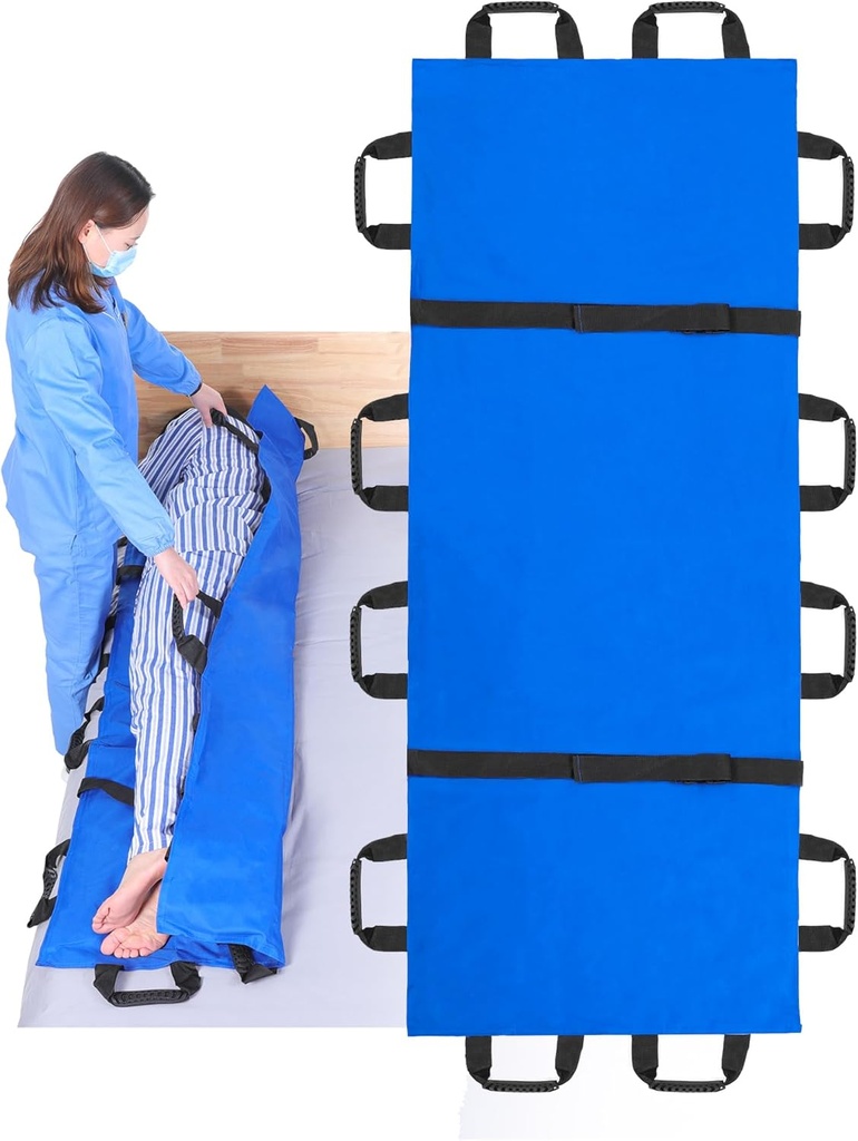 Fanwer(70.27" x 27.56" Positioning Bed Pad with Reinforced Handles, Slide Sheets for Moving & Lifting Patients, Lengthen Move Free Transfer Blanket, for Caregiver, Family Aid, Bedridden, Elderly
