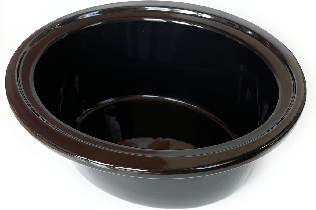 6qt Ceramic pot Insert, Compatible with Crockpot slow cooker models SCCPV600-S-BR, CPSCVO60LL-BP, CPSCVC60LLS