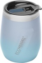 EcoVessel PORT Triple Insulated Stainless Steel Tumbler with Lid, Used As A Wine Glass, Coffee Mug, and More – 10 oz