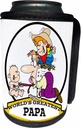 Can Cooler Bottle Wrap - Funny Worlds Greatest Papa Men Cartoon Worlds Greatest Cartoons
