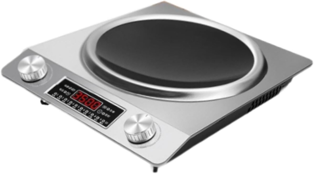 Electric Hot Plates for Cooking Portable Countertop Burner Adjustable Temperature Electric Heater Electric Cooktop for Outdoor, Concave Surface