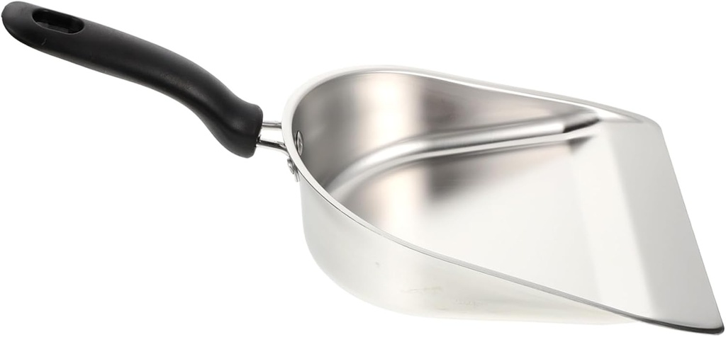 Stainless Steel Food Shovel Thick Ice Scoop for Kitchen and Outdoor Use Sturdy Ice Cube and Flour Shovel 12-inch Long Handle Ergonomic Design for Easy Handling