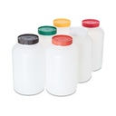 Carlisle FoodService Products Stor N' Pour Plastic Replacement Color Caps, Backup Container, Bar Supplies with Break Resistant for Bar, 1 Gallon, Assorted, (Pack of 6)