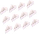20Pcs Triangle Cake Wrapping Boxes Recyclable Pastry Containers for Bakery Convenient Cupcake Carrier for Desserts and Treats