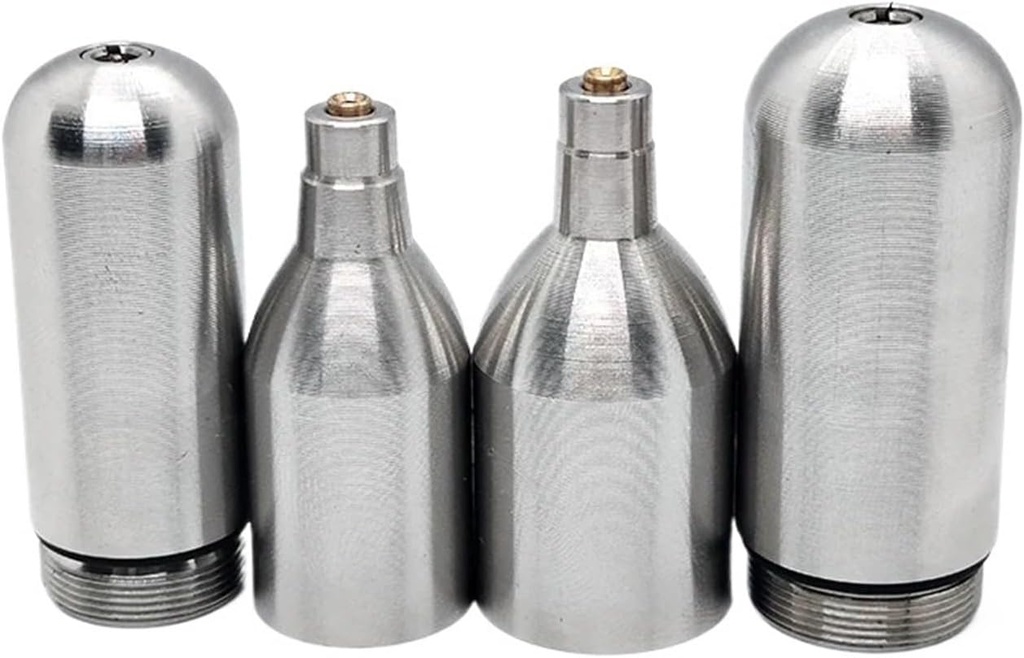 UnThreaded 16G 12g CO2 Cartridge Refillable for Pump Plug Homebrew Soda Maker Sparkling Water Brewing Draft Beer Keg(16g Thread)