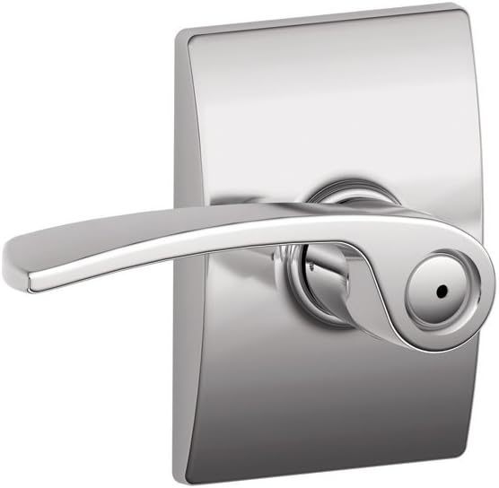 Schlage F40MER625CEN Century Collection Merano Privacy Lever, Bright Chrome