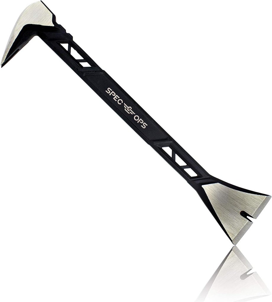 Spec Ops Tools 11" Molding Pry Bar Nail Puller Cats Paw, High-Carbon Steel, 3% Donated to Veterans,