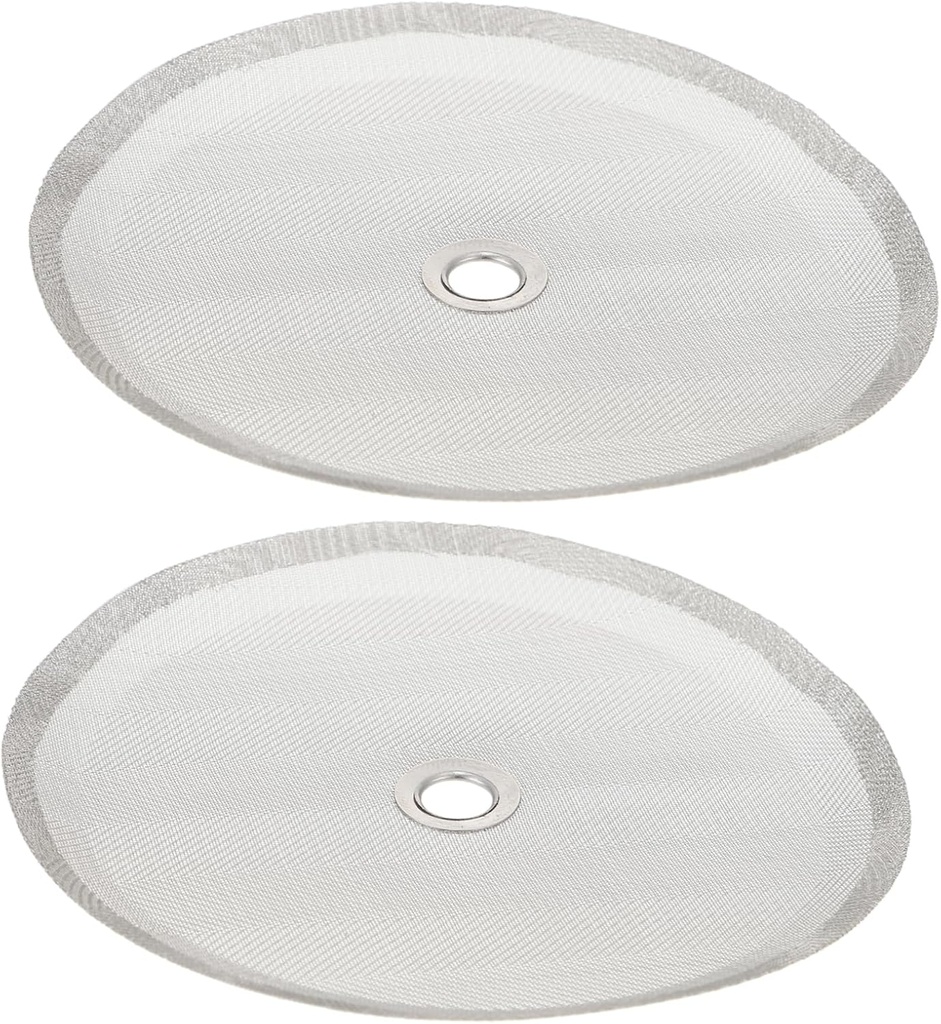 2pcs Stainless Steel Mesh Filter Set for Tea and Coffee Makers Reusable Anti- Fine Mesh Screens Fit for Brewing Accessories