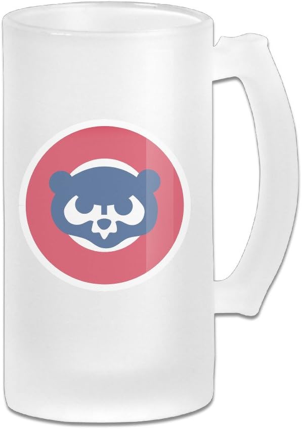 Cubs Glass Beer Stein Super Mug Size White
