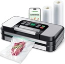 95Kpa Powerful Precision Pro Vacuum Sealer with Double Heat Seal & Double Pump, Easy-Lock Handle, 10-in-1 Vacuum Sealer Machine for Food with Bags Storage, Built-in Cutter, Green
