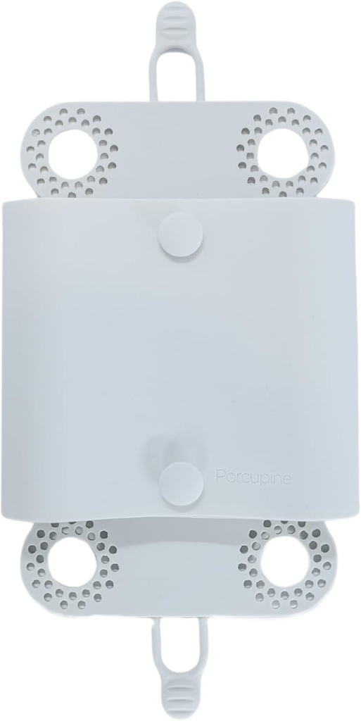 Shower Wall Hair Catcher, Modern Silicone Design Collects & Conceals Wet Hair in Bathroom, Prevents Clogged Drains, Reusable, Removable, Easy to Clean, Heavy Duty Hanger Included (Cool Gray)