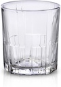 Duralex® Lowball Drinking Glass Set of 6-210ml/7 oz. Jazz Collection Tempered Glass Tumbler, Vintage-Styled Water Glass, Dishwasher Safe Use for Home Restaurants - Made in France