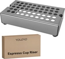 Espresso Cup Riser Stand, Premium Stainless Steel Coffee Drip Tray, Coffee Mug Holder Stand for Espresso Machines, Height 40mm