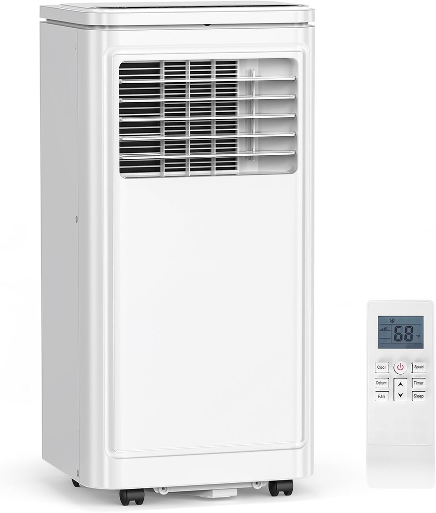 Antarctic Star Portable Air Conditioners 8,000 BTU, 3-in-1 Portable AC Unit for Rooms up to 350 Sq.Ft, Mini Air Conditioner for Bedroom with Cooling, Dehumidifier & Fan Mode, 24H Timer, Sleep Mode