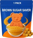 Brown Sugar Bear - Terra Cotta Brown Sugar Keeper to Maintain Food Moisture in Container, Saver for Food Storage Containers, Reusable Terracotta Discs - 1 Pack