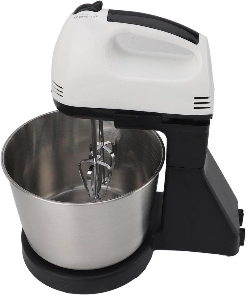 Stand Mixer, 7 Speeds Adjustable Electric Food Mixer with 1.8 Quart Stainless Steel Bowl, Dough Hook, Egg Beater and Whisk, Kitchen Countertop Dough Maker for Baking