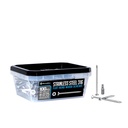 FastenMon #10 x 2-1/2" Marine Grade Type 316 Stainless Steel Wood Screws - 100 Pack with T25 Bit – Torx Flat Head Type 17 Point Ideal for Decks, Fences, and Coastal Construction