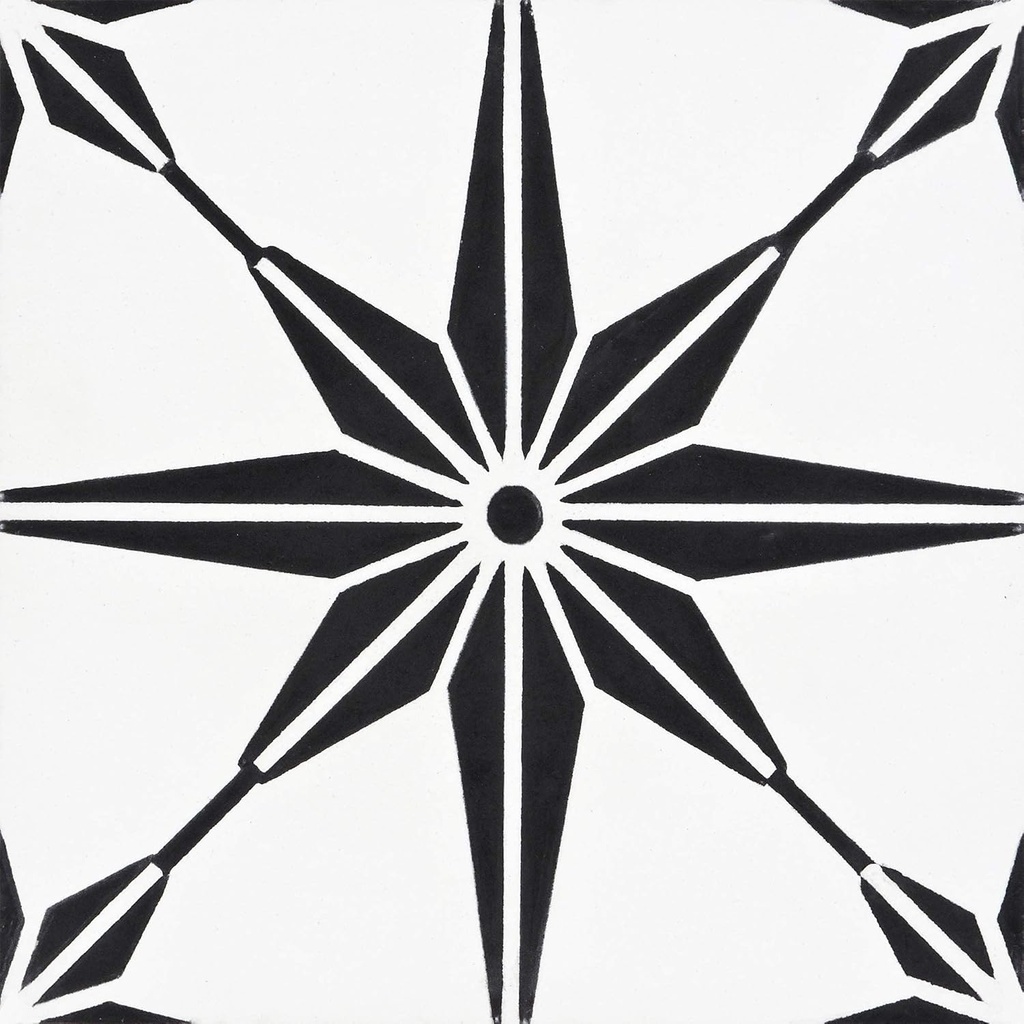 Tafilalt 8''x8'' Handmade Cement Tile,Pack of 12