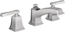 Moen Boardwalk Chrome Two-Handle High Arc Widespread Bathroom Sink Faucet for 3-Hole Setups with Valve Included, TV6220