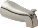 Brushed Nickel Bathtub Spout with Diverter, Tub Faucet with Slip-Fit Connection (2.5 x 5 in)