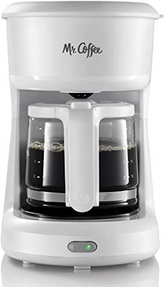 Mr. Coffee 2134286 ® 5-Cup Mini Brew Switch Coffee Maker, White