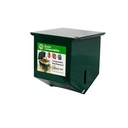 EcoSafe MultiRes Bag Dispenser for HR1617-6 food waste bags - Wall Mount Aluminum Food Scraps Bag Holder - Heavy Duty Lockable Food Waste Bag Container, Holds 325 Bags