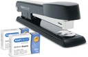 Rapesco 1602 Marlin Stapler with 2000 Staples Type 26/6mm (1/4"), 25 Sheet Capacity, Non-Slip Base, Metal Office Stapler, Uses Type 26 and Type 24 High Capacity Staples