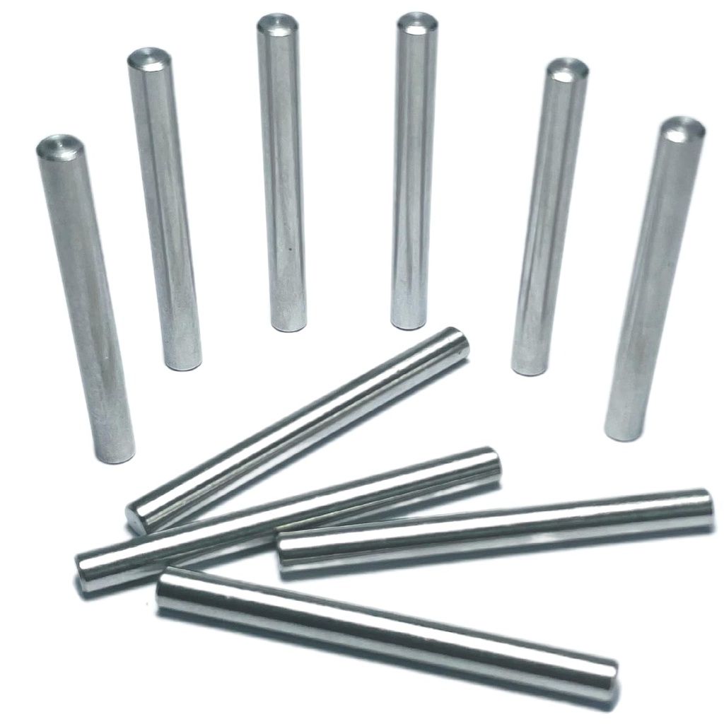 10pcs 5mm x 50mm Dowel Pins Metal Dowel pins M5 5mm Shelf Pegs,Support Shelves,5mm x 50mm Metal Rod.304 Stainless Steel Wood Bunk Bed pegs