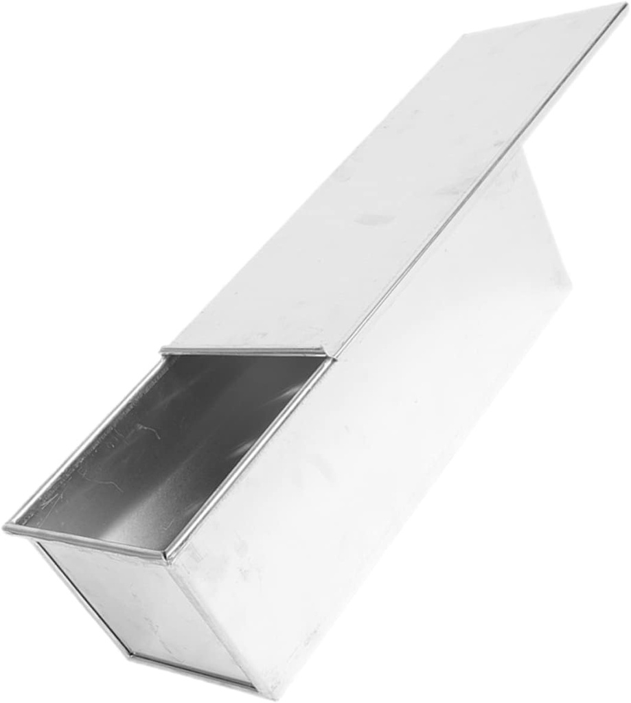 600g Metal Nonstick Toast Box Aluminium Alloy Bread Mold Lid for Baking Loaves Bread Baking Pan for Toasts and Sandwiches for Family Gatherings