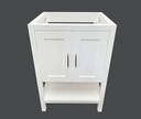 30" White Shaker Single-Sink Bathroom Vanity Base Cabinet MO-V3021-WH
