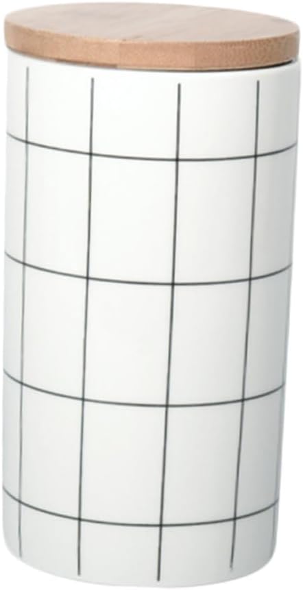 Mikinona Ceramic Sealed Jar Fall Cookie Jar Large Porcelain Food Storage Container for Kitchen Bpa
