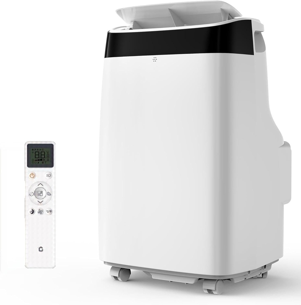 10000BTU Portable Air Conditioner, 3-in-1 AC Unit with Cooling, Fan and Dehumidifier Functions, 2 Wind Speed, Remote Control, Low Noise,Floor AC Cools Up to 450 Sq.Ft for Office/Home/Bedroom