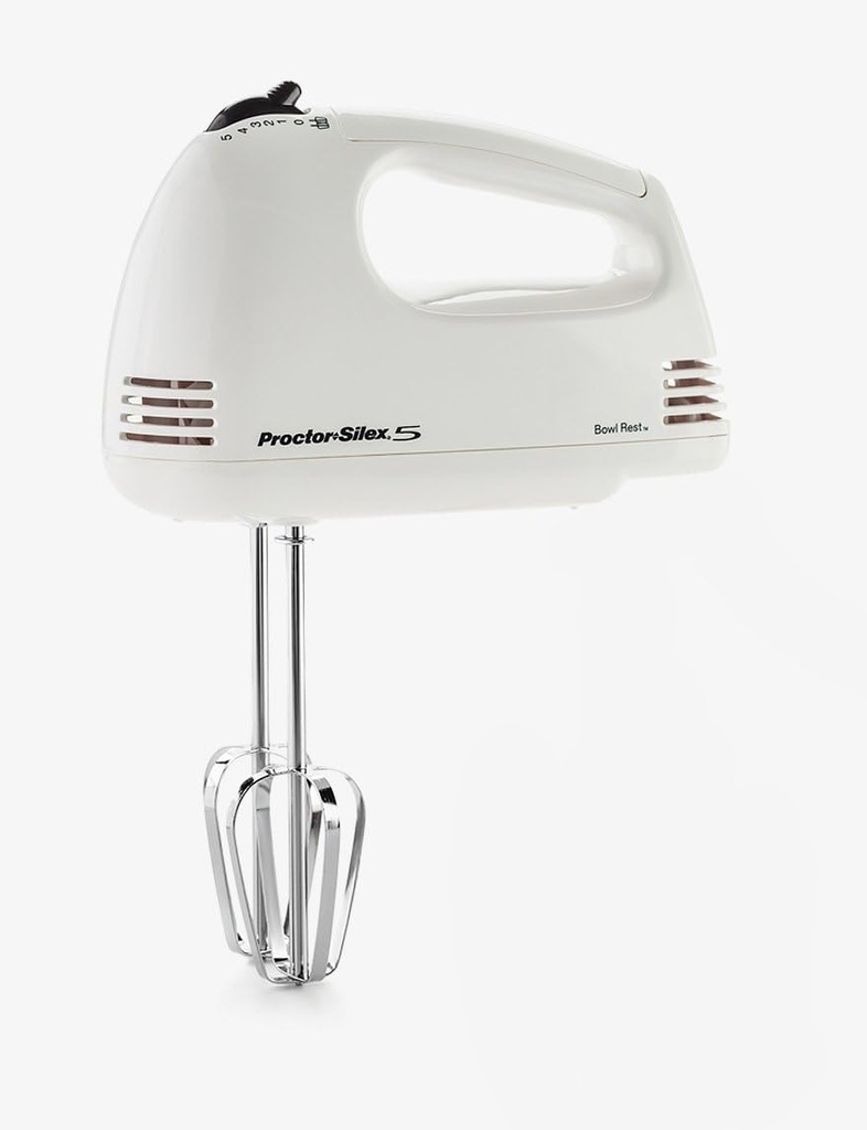 Hand Mixer,5-Spd,White,100w