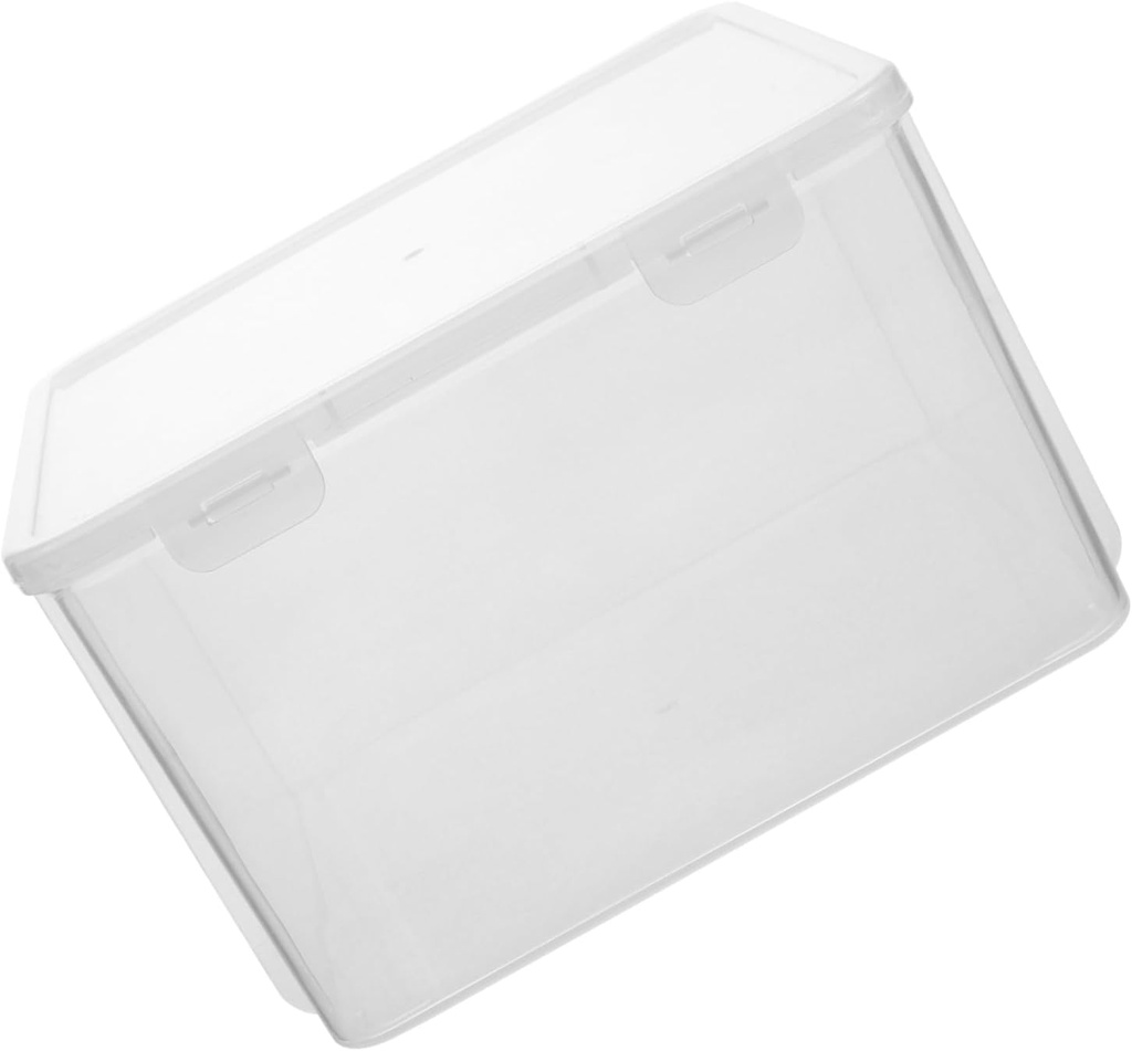 Ciieeo Plastic Toast Box Crisper Fridge Storage Bread Organizer Bin Fridge Food Container for Home