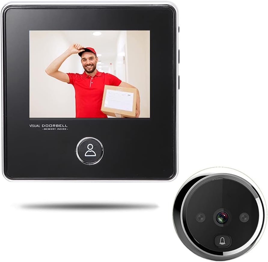 3.0 Inch Digital Door Viewer, 120 Degree Peephole Camera, IR Night Vision Peephole Viewer Doorbell Security Door Viewers for Home Safe