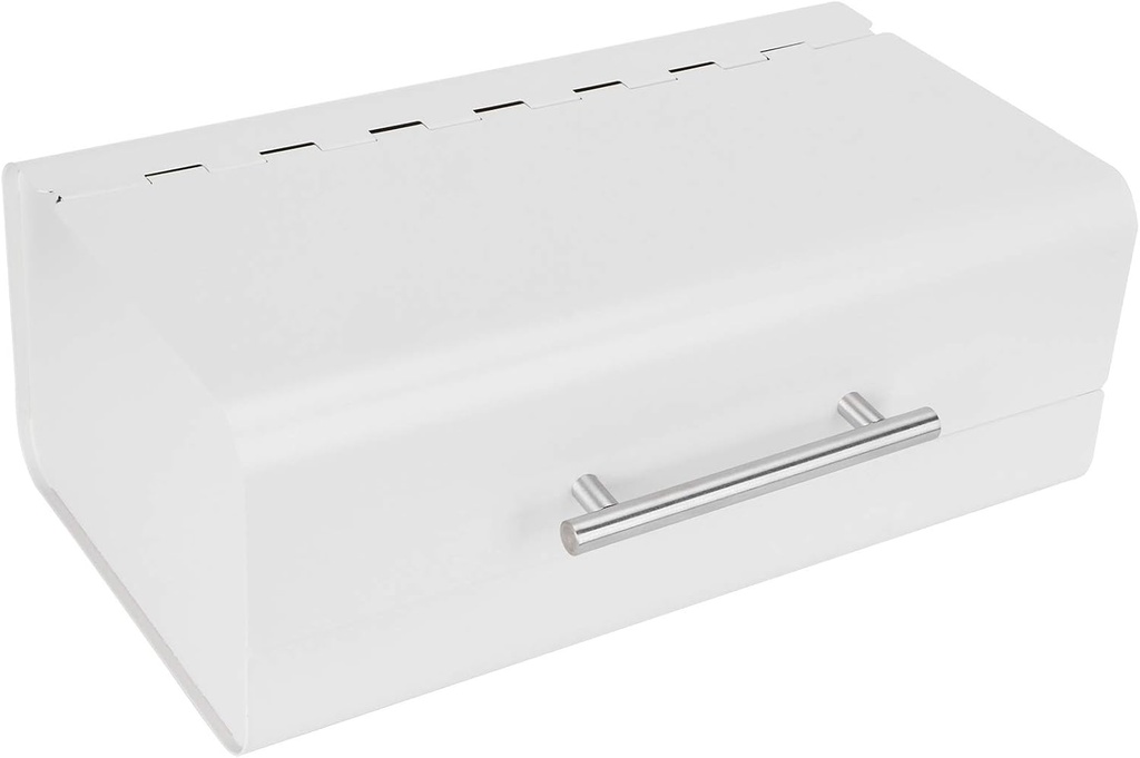 Large Capacity Milk White Bread Box, Ideal Food Organizer for Kitchen Storage