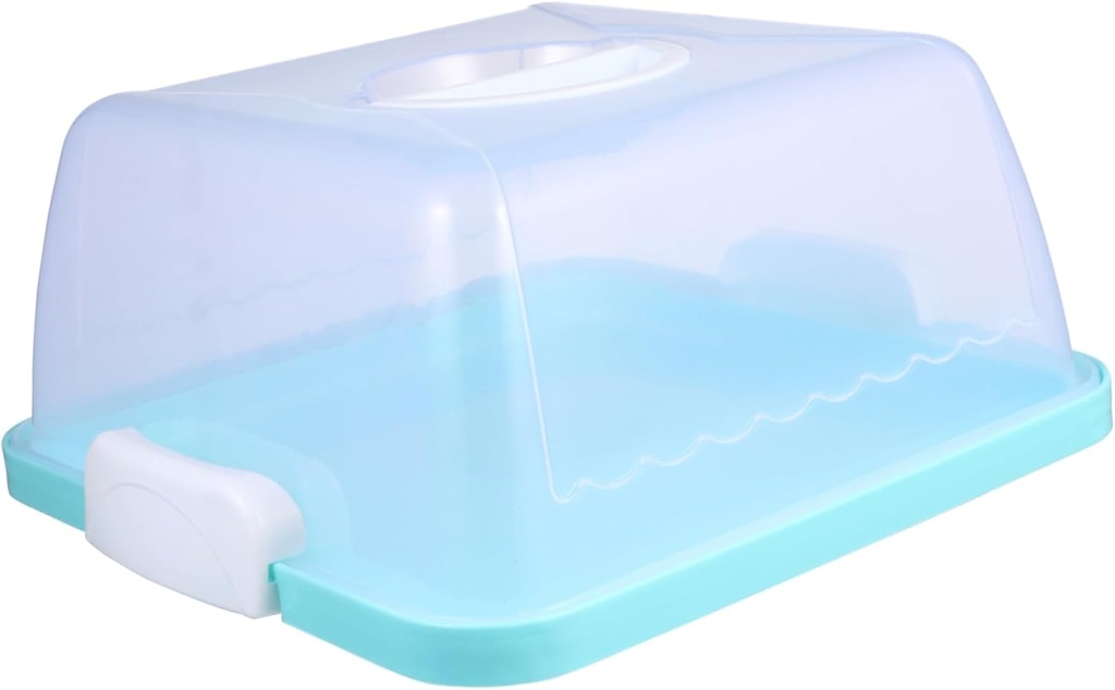 Portable Cake Box Thickened Transparent Cake Carrier with Handle and Food Preservation Suitable for Pastries Sushi and Fruits Reusable Plastic Bakery Container