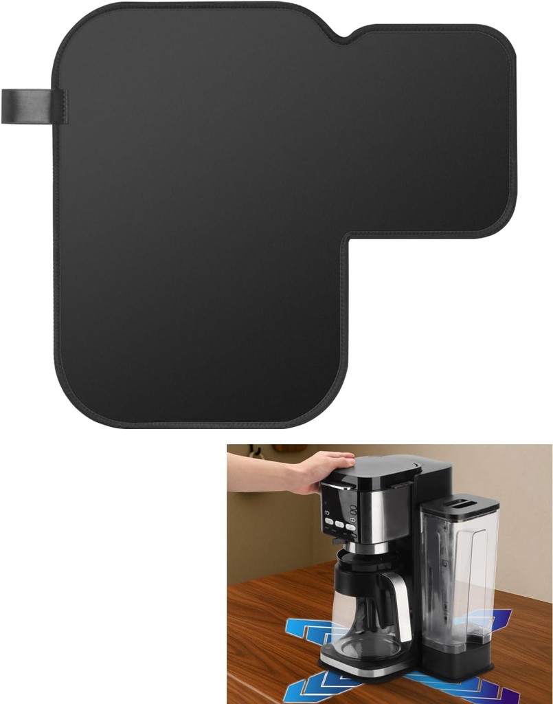 Tiga Sliding Pad for Ninja CFP101 DualBrew Coffee Maker – Anti-Slip Glide Mat with Hanging Strap – Scratch-Free Movement for Countertop, Dual-Sided Design, Perfect Fit Accessory
