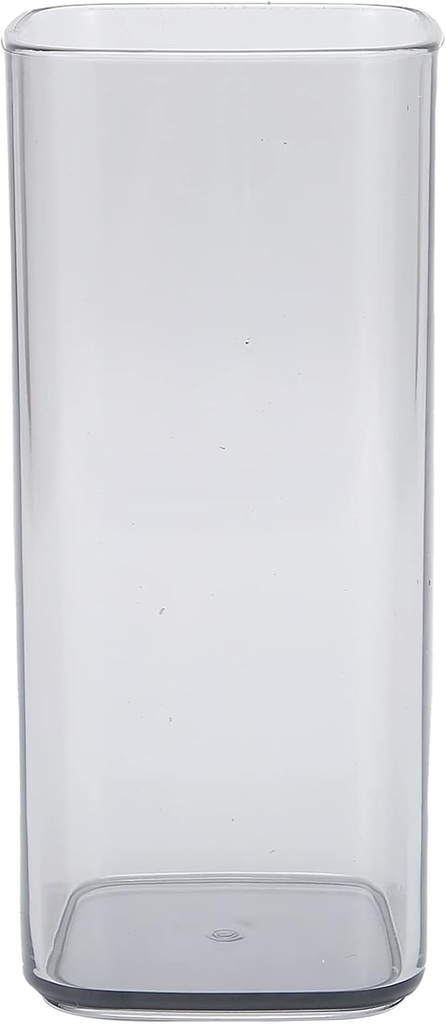 Versatile and Durable 400ml Square Drink Cup Set for Home and Office Use(grey)