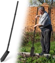 Trench Shovel, 4-Inch Trenching Shovel, Trenching V-Spade for Digging - 56 Inches Trench Digger Tool