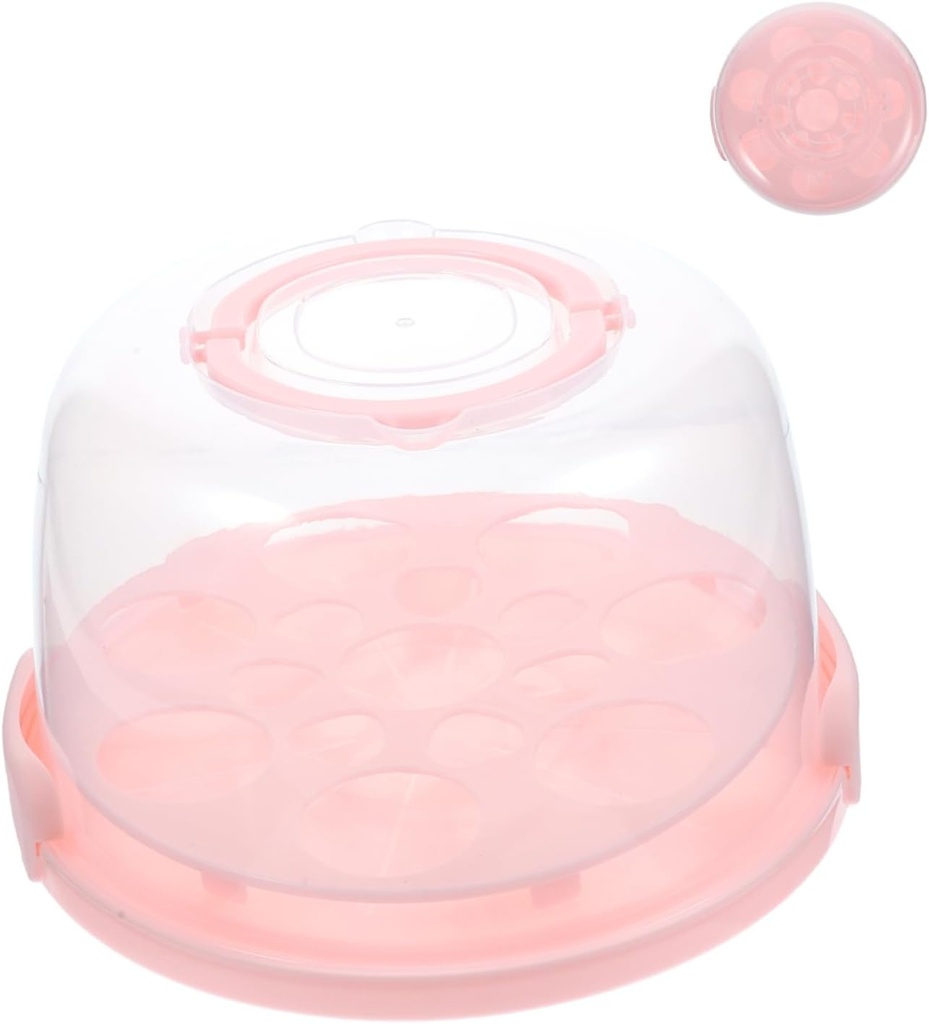 Mobestech 1 Set Cake Carrier with Lid Reusable Cake Keeper for Safe Storage Portable Dessert Container for Parties Picnics and Home Use Transparent Design for Easy Visibility
