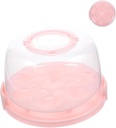 Mobestech 1 Set Cake Carrier with Lid Reusable Cake Keeper for Safe Storage Portable Dessert Container for Parties Picnics and Home Use Transparent Design for Easy Visibility