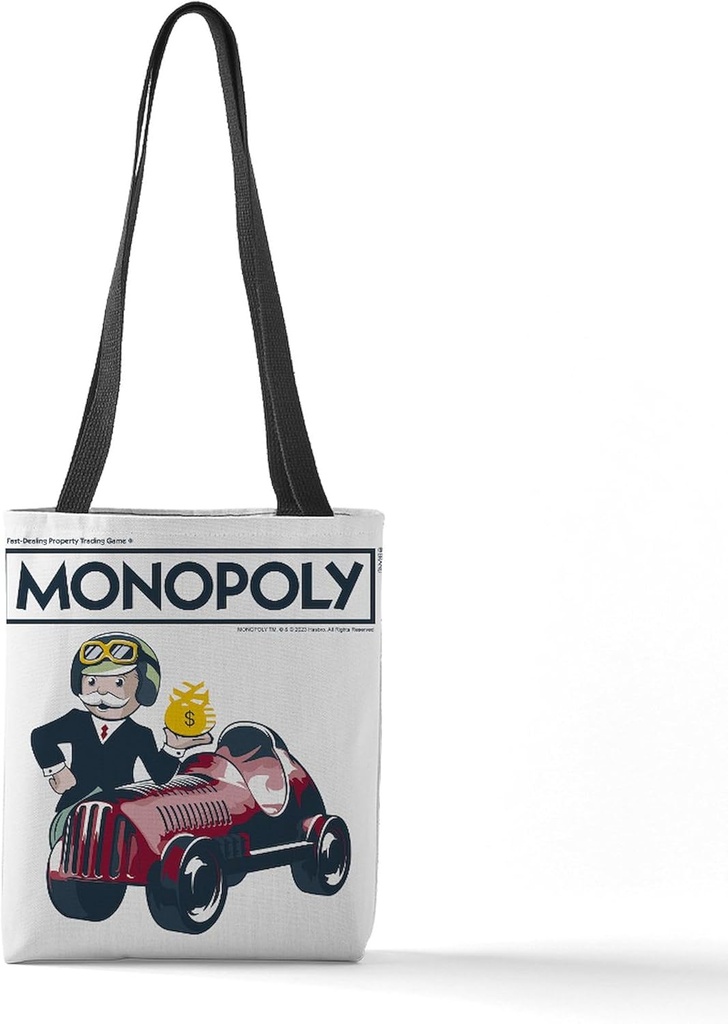 CafePress Mr. Monopoly Race Car 13"x13" Reusable Grocery Shopping Sling Tote Bag