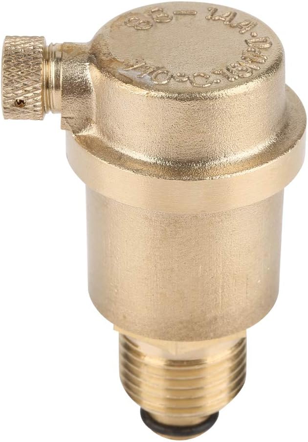 DN15 Automatic Air Vent Valve, Brass DN15 Automatic Vent Valve Air Release Valve Solar Water Heater Pressure Relief Valve Exhaust Systems