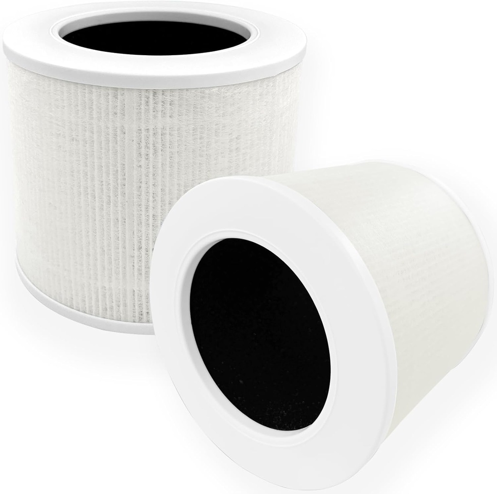 Core Mini-P Replacement Filter for LEVOIT Core Mini Air Purifier, High-Efficiency Activated Carbon, 3-in-1 HEPA, Part Core Mini-RF, 2 Pack