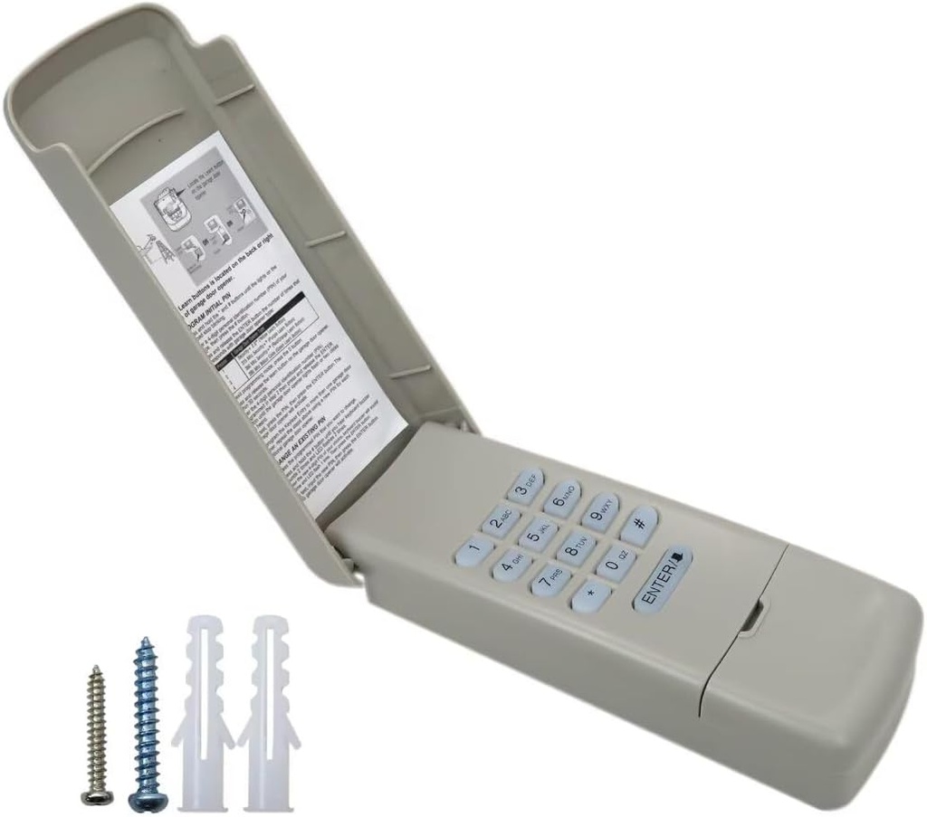 Garage Door Wireless Keypad, 315 390MHz Door Opener Remote for Overhead Door Odyssey 1000, Odyssey 1200, Destiny 1200, Destiny 1500, Standard Drive 650, Legacy 496CD