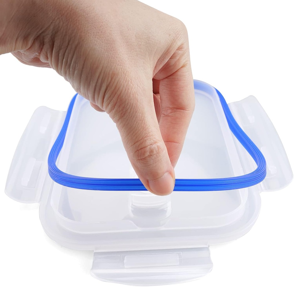 Replacement Gaskets for Lids of Glass Meal Prep Containers, Universal Silicone Sealing Ring for Glass Food Container Seal Replacement Part