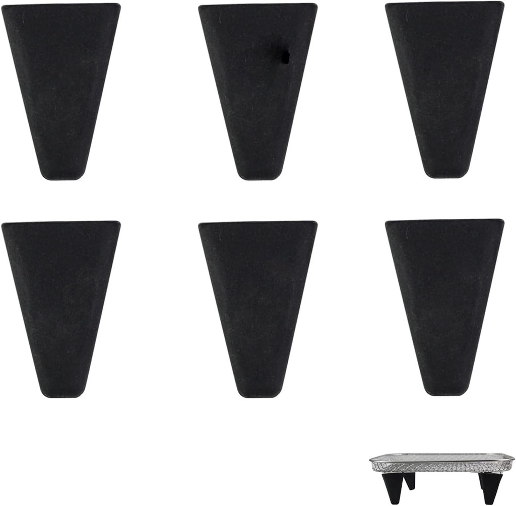 6PCS Silicone feet to Increase The Height of Your air Fryer Rack,Food Grade Silicone Feets for Dehydrator Racks for Gowise Phillips USA Cozyna Ninja Airfryer,Oven,Press Cooker